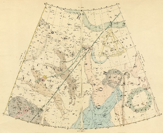 Page from Malby's celestial globe atlas
