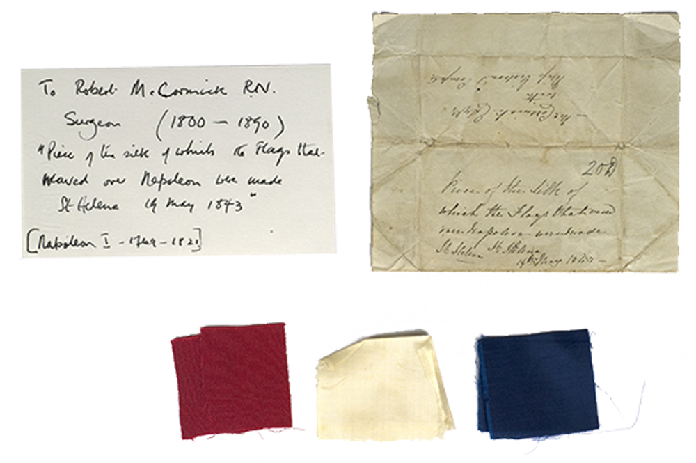 Fragments of Napoleon's flag