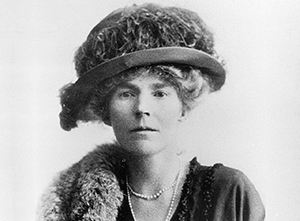 Black and white photograph of Gertrude Bell